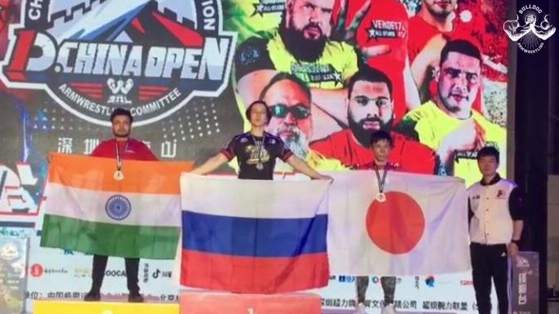 Indian arm wrestler Monoj Debnath wins Silver in China Armwrestling Open